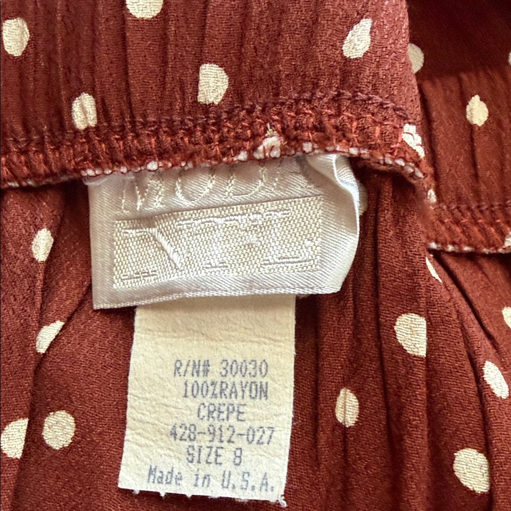 Brown Polka Dot Dress